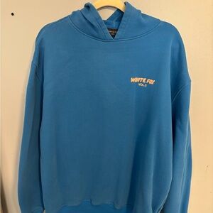 L/Xl white fox blue hoodie